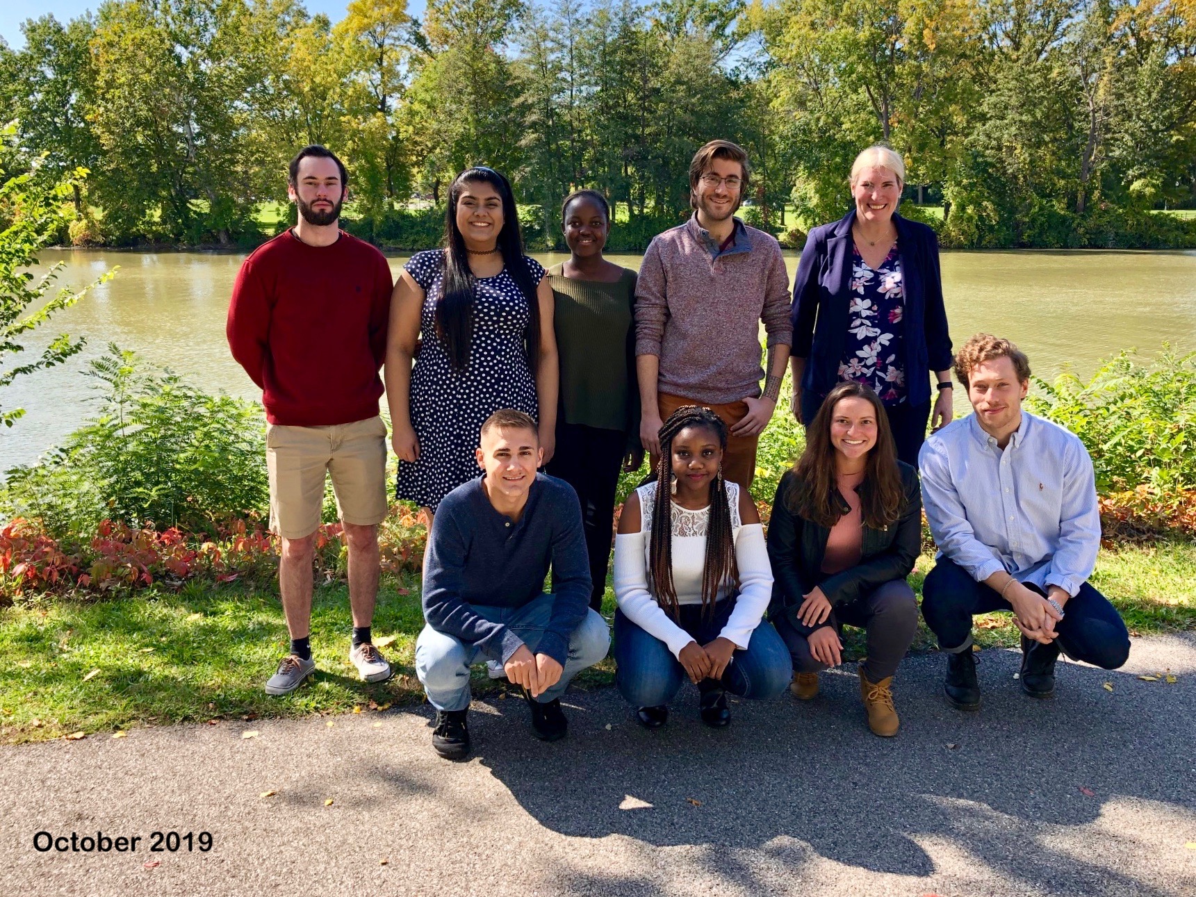 Photograph of the people in the Müller group in October 2019