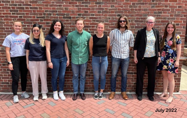 Photograph of the people in the Müller group in July 2022