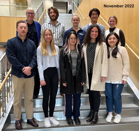 Photograph of the people in the Müller group in November 2022